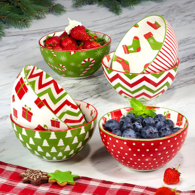 Ensemble de 6 bols tout usage Holiday Fun