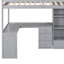 Lit mezzanine simple à 4 tiroirs avec bureau intégré Goran par Harriet Bee-1750507438
