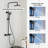 3-Function Thermostatic Shower System with 5-Setting Handheld Shower and Rough-in Valve-64077094