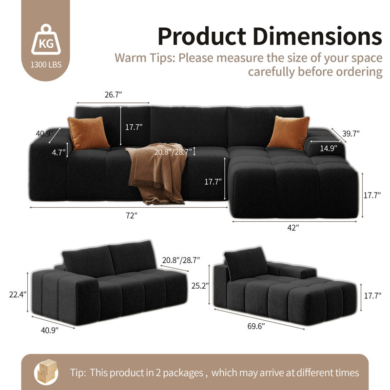 Bean Bag Sofa, RAF Chaise