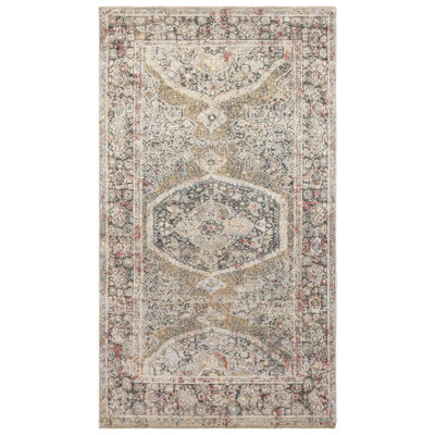 New Indian Classical Oushak Wool And Silk On Cotton 7' X 12' Taupe