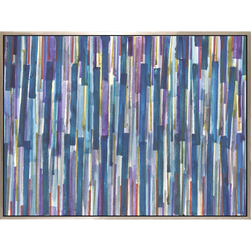 Aquatic Variation - Peinture sur toile à cadre flottant