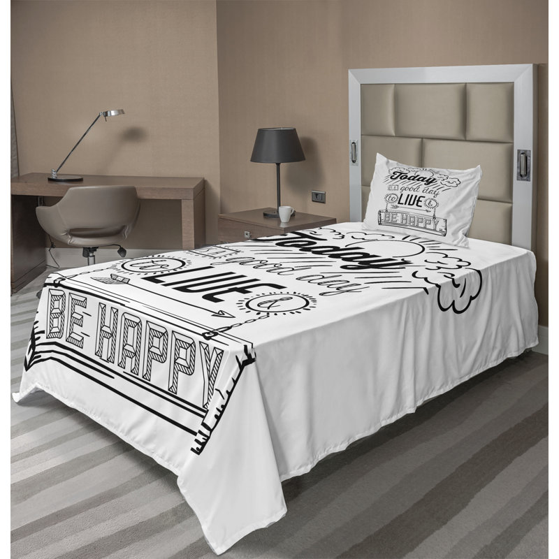 Microfiber Sheet Set, Twin XL Sheet Set + Fitted Sheet + 1 Pillowcase
