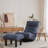 Jacky Upholstered Swivel Accent Chair with Ottoman-1174189741