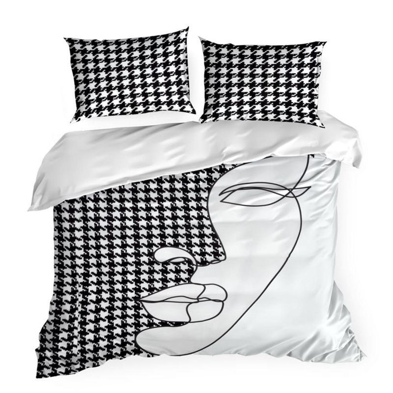 Folch Geometric Shapes Duvet Cover with Pillowcases, Single - 1 Standard Pillowcase