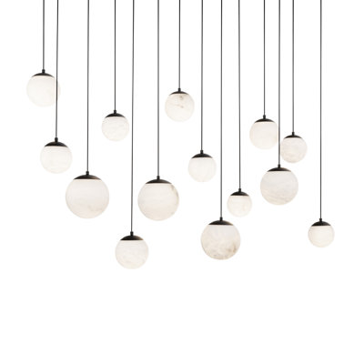 Luminaire suspendu à lumières DEL Poissons
