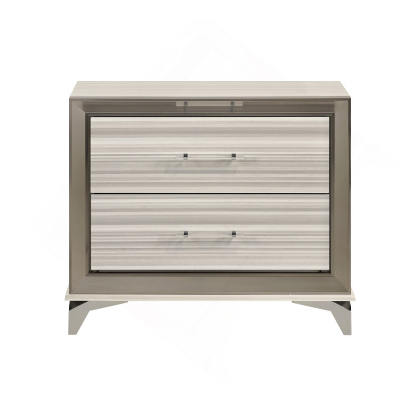 Table de chevet blanche Star