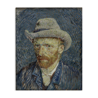 «Van Gogh Portrait with Hat», art mural sur toile par one1000paintings