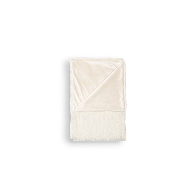 Amanzhan Throw Blanket, Cream