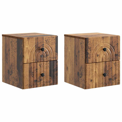 33cm W Manufactured Wood Bedside Table