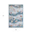 Tapis beige touffeté à la main ivoire et corail 3 pi x 5 pi beige et brun