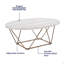 Table basse en faux marbre