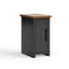 Table de chevet 14 pouces, aucun assemblage requis, noir  -1371211623