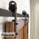 Black Rustic Classic Design Standard Single Track Two Door Barn Door Hardware Kit Only
