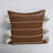 Cervos Striped Feather Reversible Throw Pillow