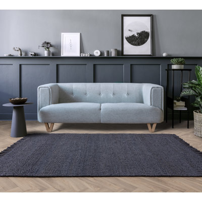 Micheletti Hand Braided Navy Rug