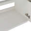 Meuble-lavabo mural 18 po avec lavabo en résine blanche et porte d'armoire à fermeture en douceur 18 po-254430357