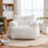 Aeri Compression Medium Adult Soft Fabric Bean Bag Chair With Foam Filled