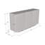 Buffet de 62,9 po Albinca avec finition mate-18848318