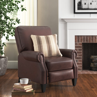 Hoopeston 33.6'' Wide Faux Leather Manual Club Recliner