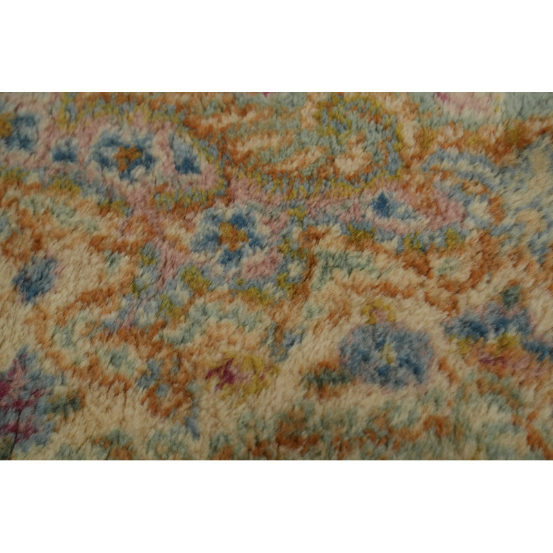Tapis vert à teinture végétale 11 x 21