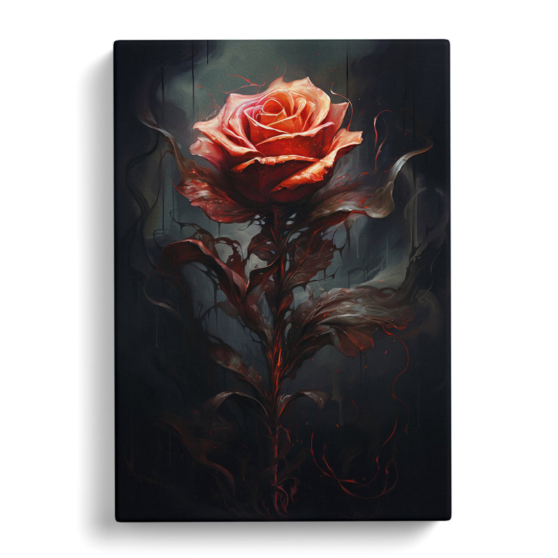 Rose Conceptual - Wrapped Canvas, 76cm H x 50cm W x 3cm D