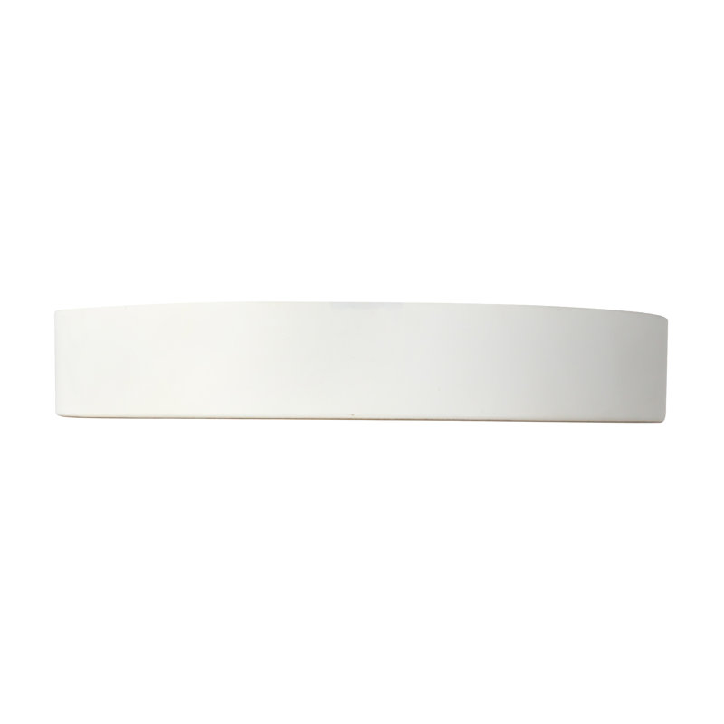 Nix 7-in Black dimmable LED Flush Mount, White/Gold
