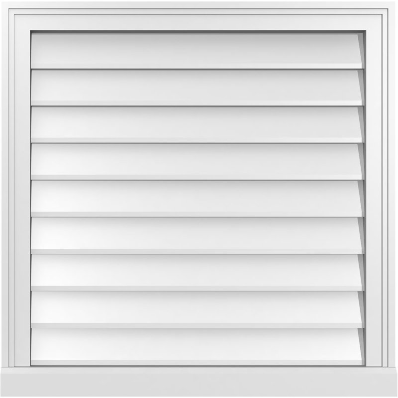 Cadre de seuil Brickmould, brun clair apprêté, H 28 po x l 28 po x P 2 po