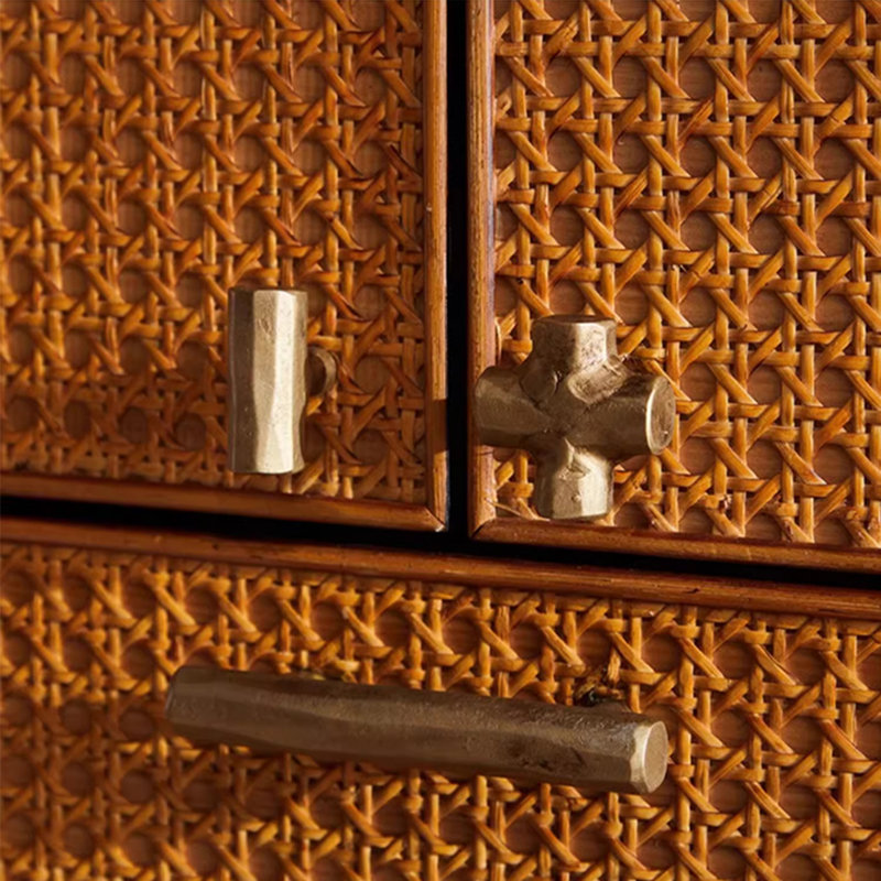 Retro Light Luxury Storage Accent Cabinet