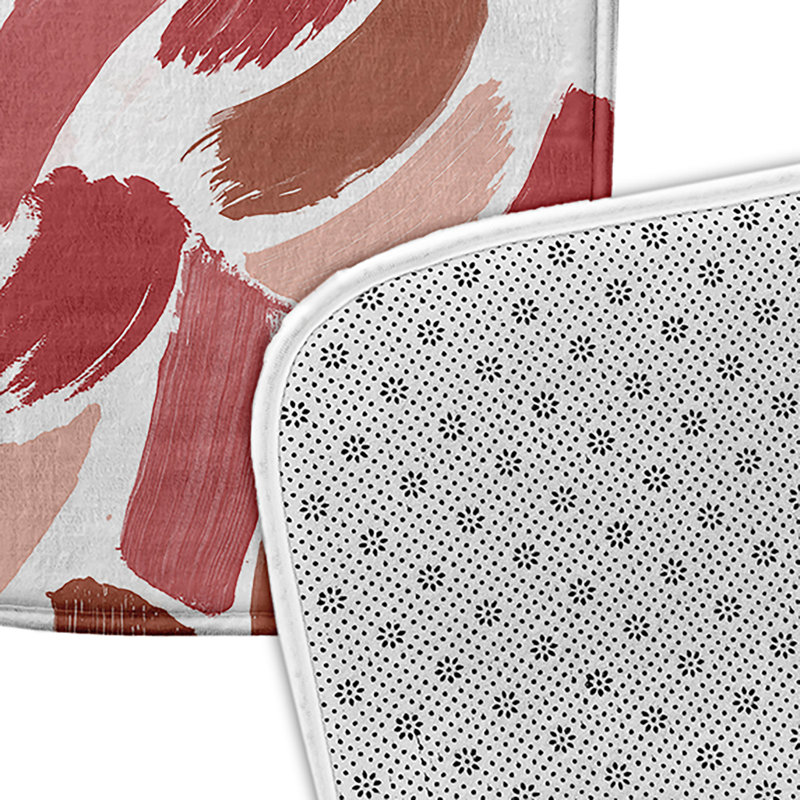 Tapis de bain, L 21 po x L 34 po, Rouge