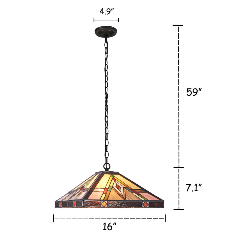 Luminaire suspendu pour 2 lumières unique Harlem