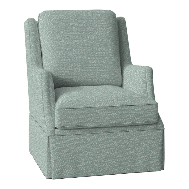 Savannah Swivel Wingback Chair, Perigold Arigato Patina
