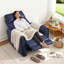 Petit fauteuil inclinable près du mur 17,9 po avec support lombaire et ports de charge USB et Type-C, similicuir-1055499587