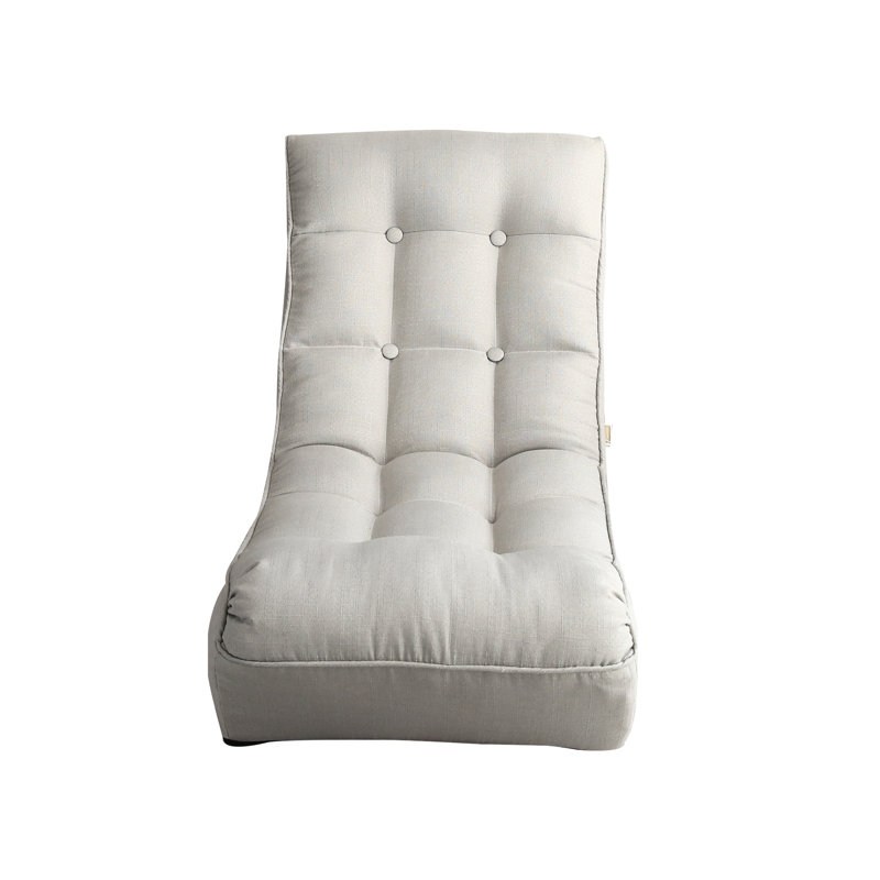Multifunctional Reclining Chair - For Meditating & Reading Gray Metal Comfortable Folding For , Space Saving