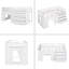 Lit mezzanine simple avec armoire et tablette-55031009