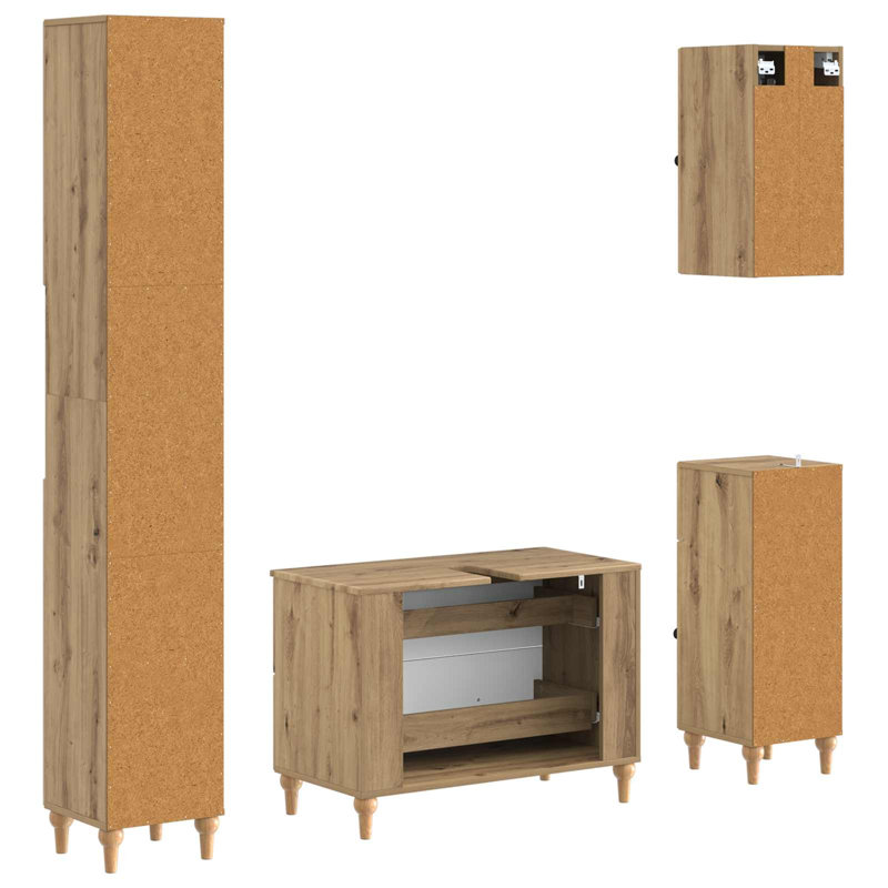 Bathroom Storage Furniture Set, Artisan Oak
