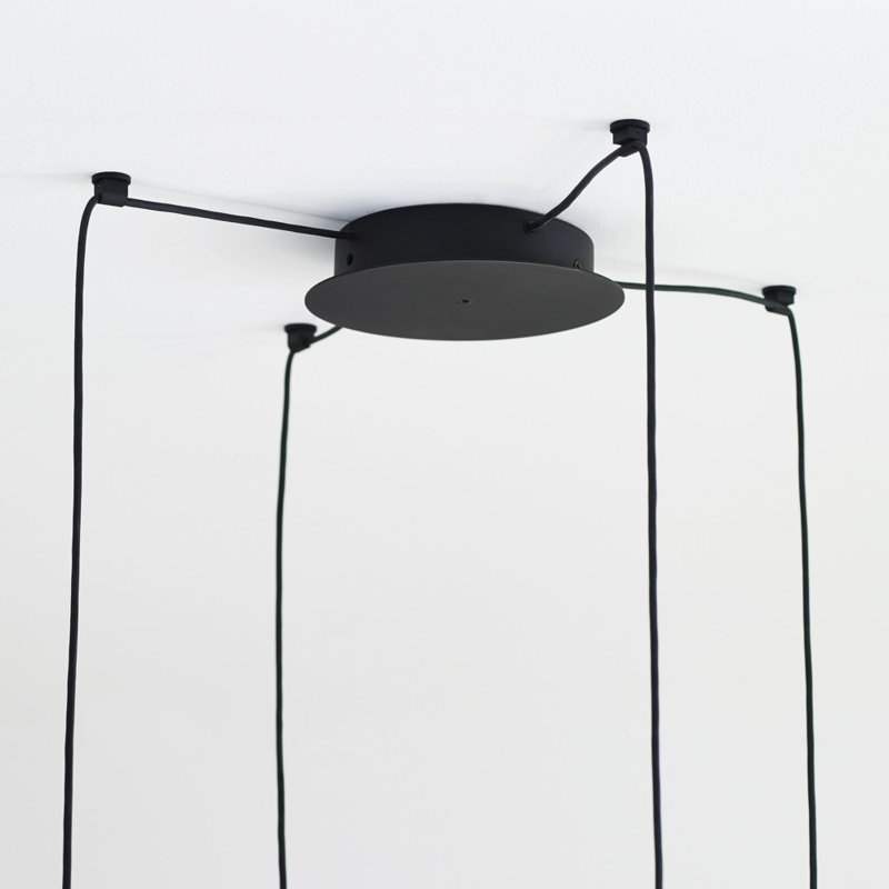 Gable 4 - Light LED Pendant, Nightshade Black