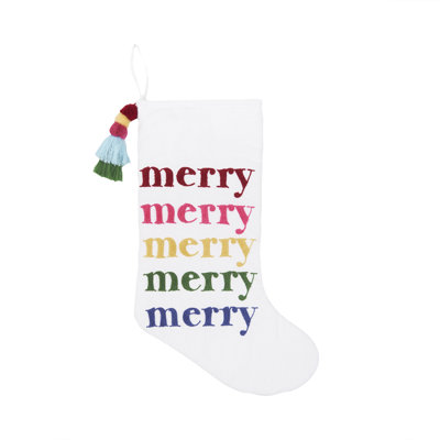 Colourful Merry Stocking