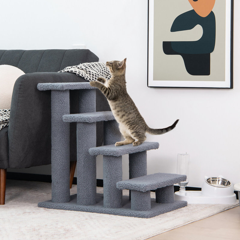 Clydene Stairs With 4 Steps, Grey