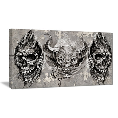 " 3 Demons Tattoo Sketch "