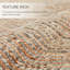 Tapis rond beige / gris en jute / sisal tressé à la main Juhasz-813732770