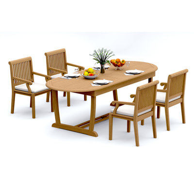 Sack Outdoor - Piece Teak Dining Set