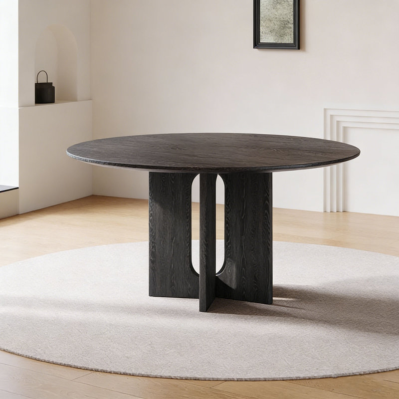 Table de salle à manger Vintage Vintage, H 29,5 po x L 39,4 po x l 39,4 po