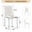 Ensemble de 2 chaises de salle à manger ergonomiques en polyuréthane avec dossier à boucle et pieds en métal pour une assise confortable et élégante dans les maisons ou les salles de banquet.