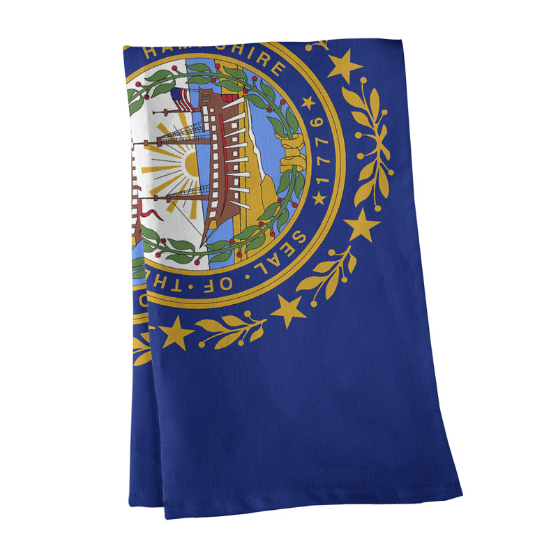 Serviette de thé à drapeau new hampshire, Polyester sergé
