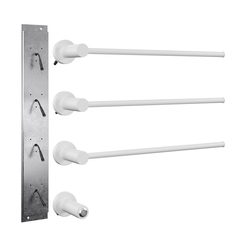 Chauffe-serviettes électrique 3 barres Claire, Blanc mat