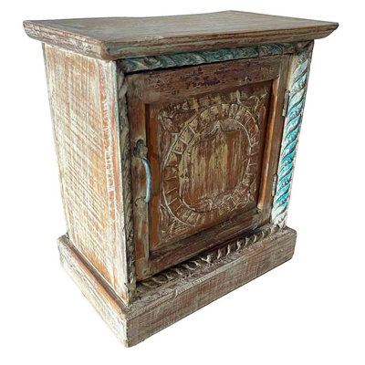 Adones 49cm W Solid Wood Bedside Table