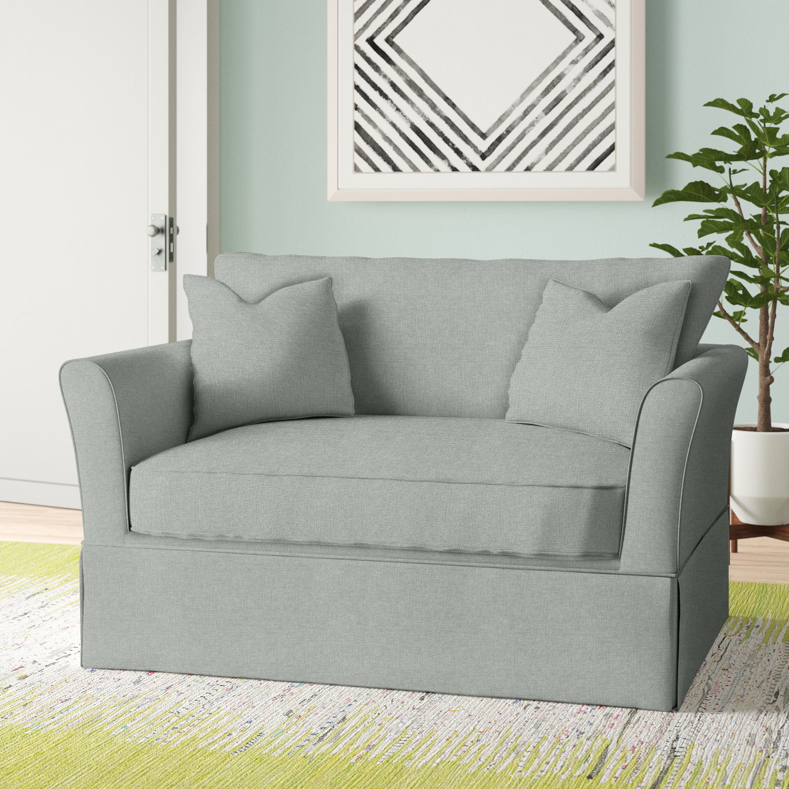 Shelby Chair and a Half, Conversation Capri Basketweave