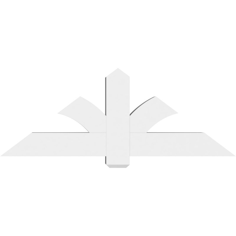 Support pour pignon en PVC Redmond, H 22,5 po x l 60 po (pas: 9/12), P 6 po x F 6 po