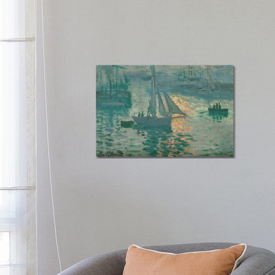 Sunrise (Marine), 1873 by Claude Monet - 1 Piece Wrapped Canvas Painting